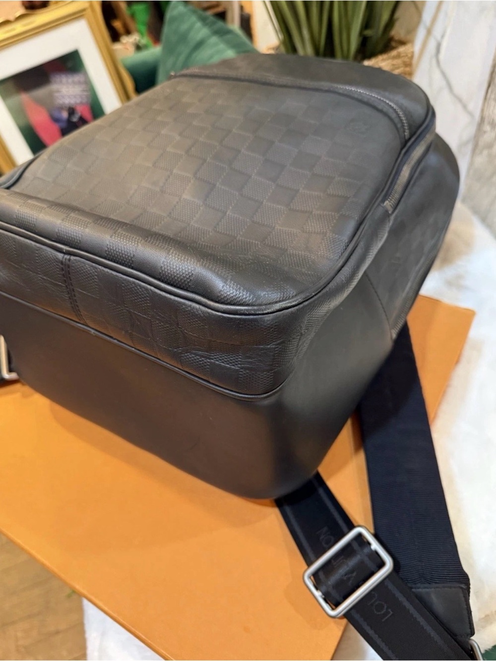 Louis Vuitton Men's Black Damier Graphite Backpack - Picture 8 of 15